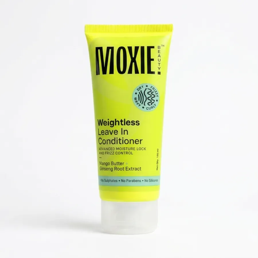 Moxie conditioner on a white set