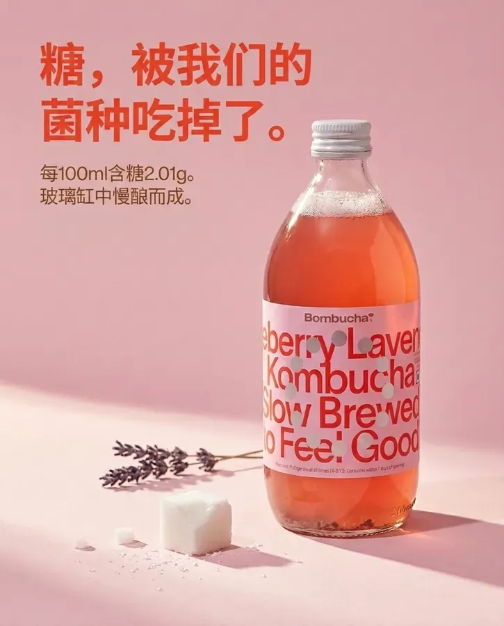 Bombucha ad in Simplified Chinese