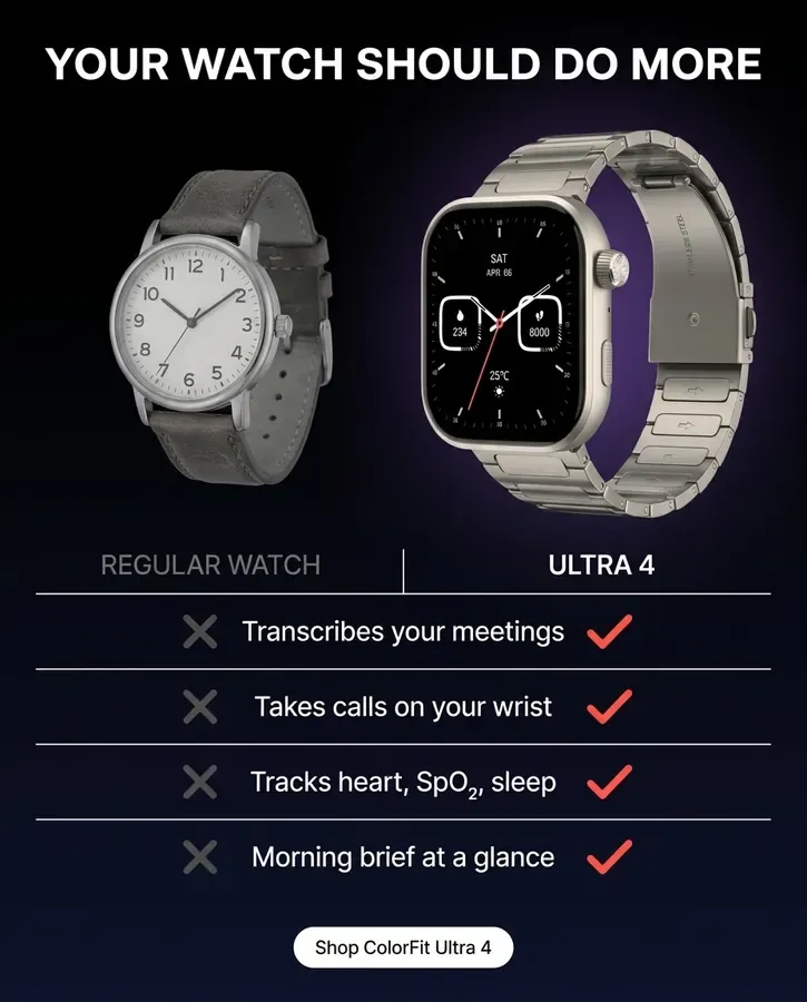 Comparison ad: Your watch should do more