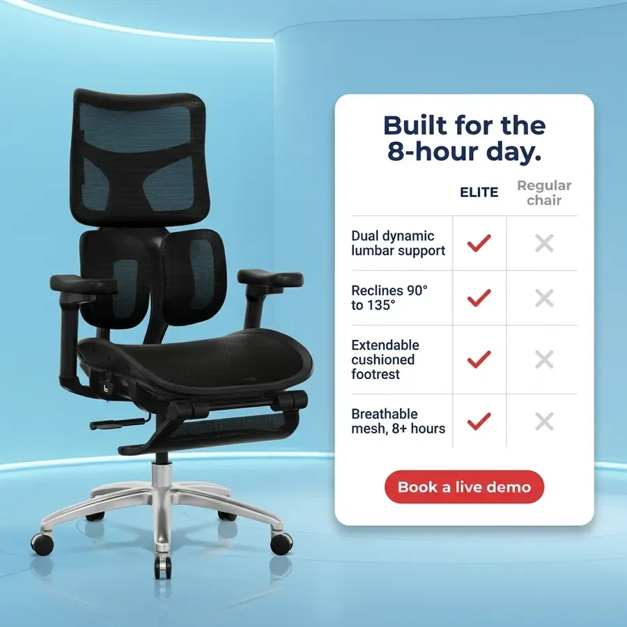 Comparison ad: Built for the 8-hour day